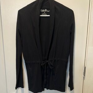 Lucky Brand Black Long Sleeve Cardigan